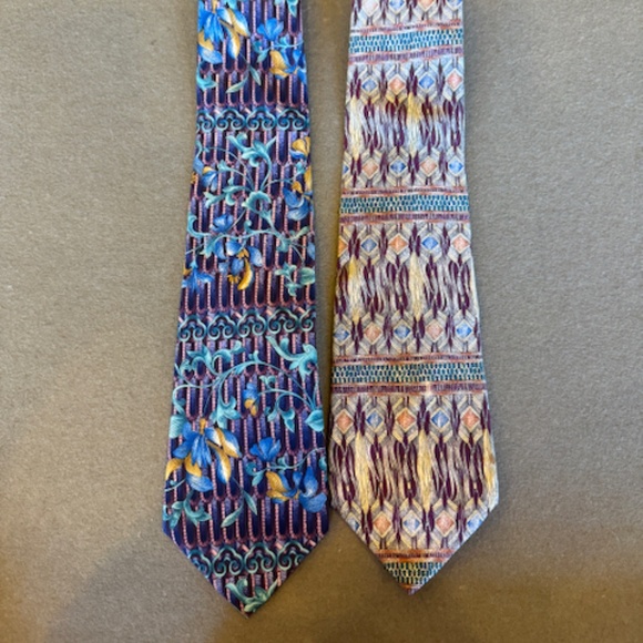 Metropolitan Museum of Art 100% Silk Ties Lot of 2 - Picture 1 of 5
